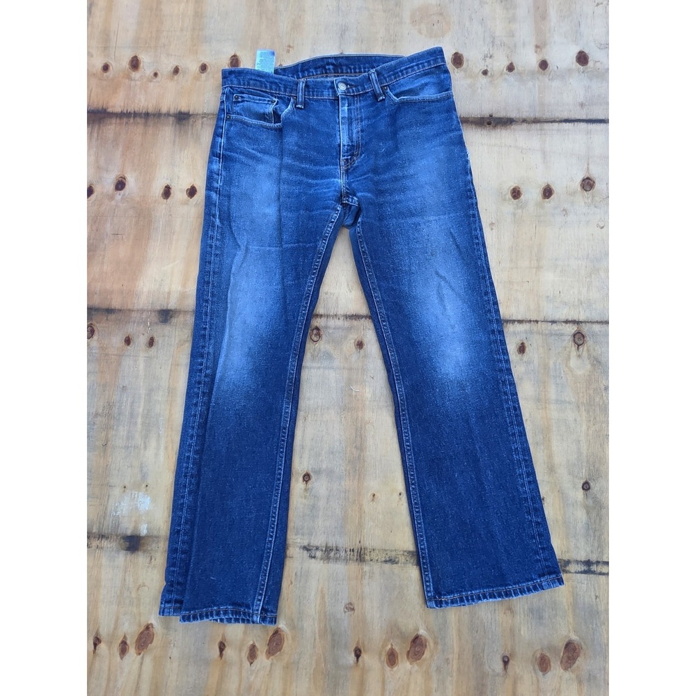 Levi's 559 Relaxed Straight Jeans Mens 33x32 Dark Wash Blue Denim 00559-0485
